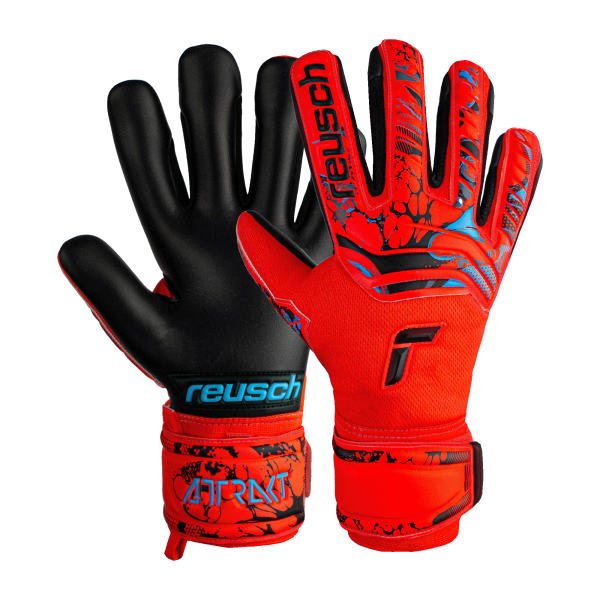 Reusch Attrakt Grip Evolution 5370825 3333 black red 1